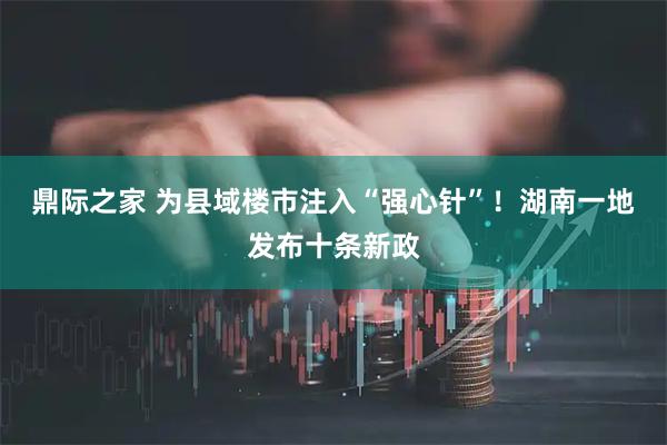 鼎际之家 为县域楼市注入“强心针”！湖南一地发布十条新政