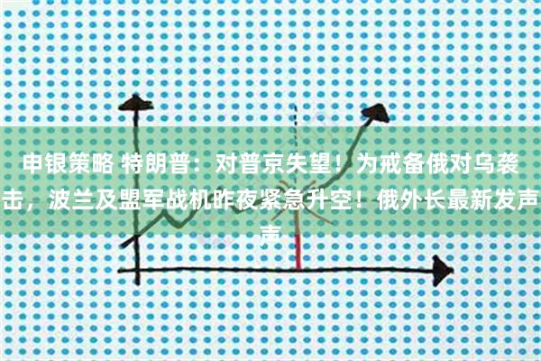 申银策略 特朗普：对普京失望！为戒备俄对乌袭击，波兰及盟军战机昨夜紧急升空！俄外长最新发声